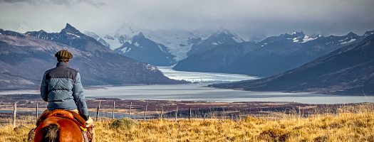 Horseback riding in Argentine Patagonia, El Calafate.