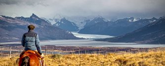 Horseback riding in Argentine Patagonia, El Calafate.