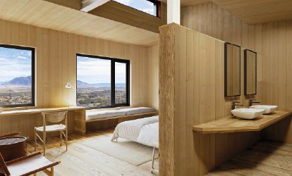 El Calafate lodge, room with distant views of Perito Moreno Glacier