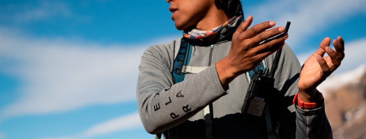 Explora guides hiking in El Calafate, Argentine Patagonia.