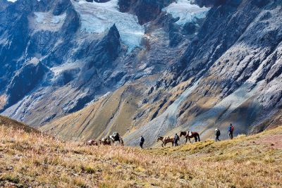 Sacred Mountains in Peru, a trail to Machu Picchu.