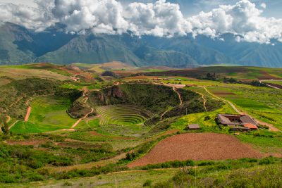 Moray terrace in Sacred Valley, Peru.