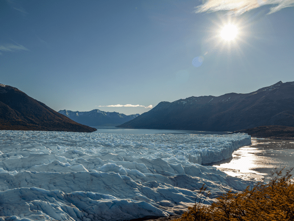 Spectacular ice calving at Perito Moreno Glacier front