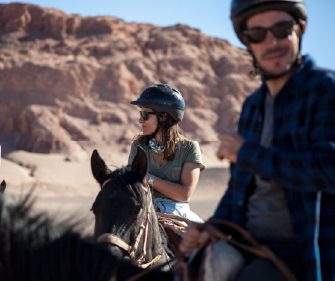 Couple Horse Riding in Atacama